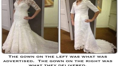 Photo of 8 wedding dresses that were ordered online and disappointed to see them