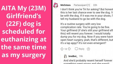 Photo of Man Asks His Girlfriend To Stay With Him During His Surgery Even Though Her Dog Is Getting Euthanized
