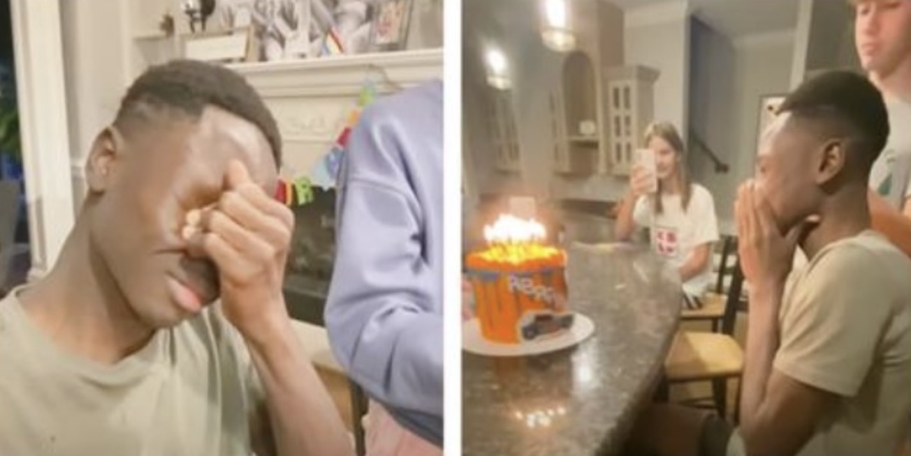 Adopted boy that’s never celebrated his birthday has touching reaction getting 1st birthday cake