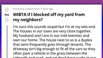 Photo of Redditor Is Unsure Whether They Should Block Off Their Yard Because Their Neighbors Keep Driving Over It