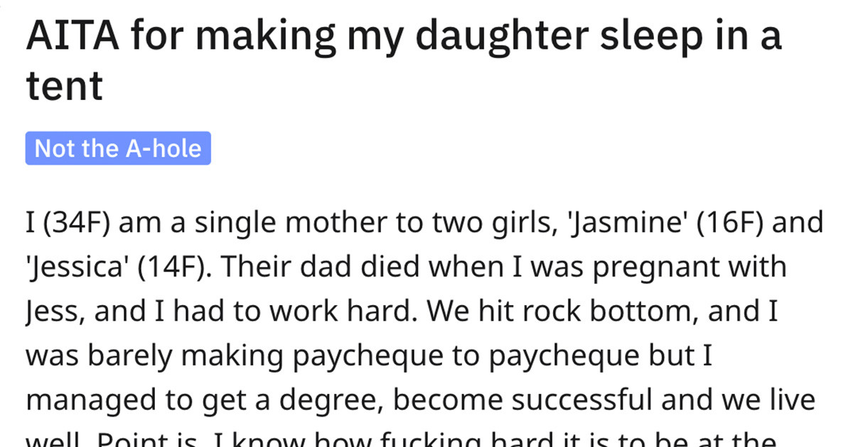 14 Year Old Daughter Yells At Homeless Man So Her Mother Makes Her Sleep Outside To Teach Her A Lesson
