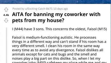 Photo of Redditor Bans Coworker After Ignoring His House Rules And Letting A Dog In His Autistic Son’s Room