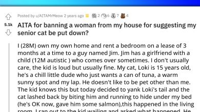 Photo of Landlord Tells Of His Tenant’s GF For Suggesting His Senior Cat Should Be Put Down For Harming Her Son
