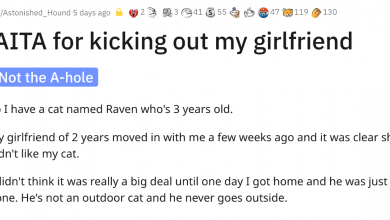 Photo of Entitled Girlfriend Throws Cat Out Of Boyfriend’s House After Moving In, So The BF Kicks Her Out