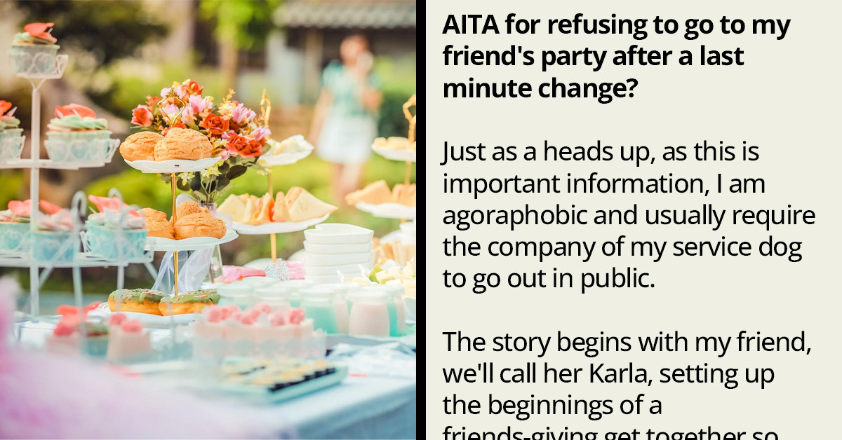 Friend Tells Redditor She Can’t Bring Her Service Dog To An Event Due To The Jealously Of Other Guests Not Being Able To Bring Their Pets