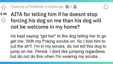 Photo of Woman Is Angry At Her Boyfriend For Not Listening To Her Rules About The Dog And Keep Forcing It