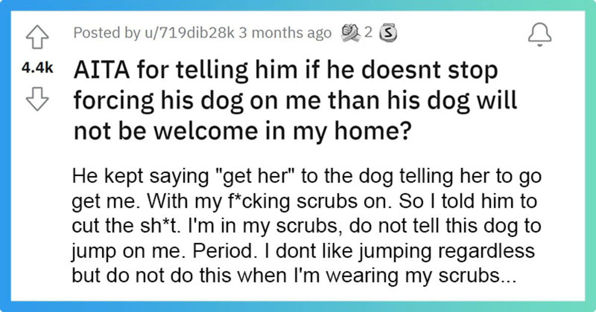 Woman Is Angry At Her Boyfriend For Not Listening To Her Rules About The Dog And Keep Forcing It