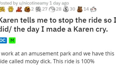 Photo of Ride Operator In Amusement Park Makes Karen Cry In Act Of Revenge