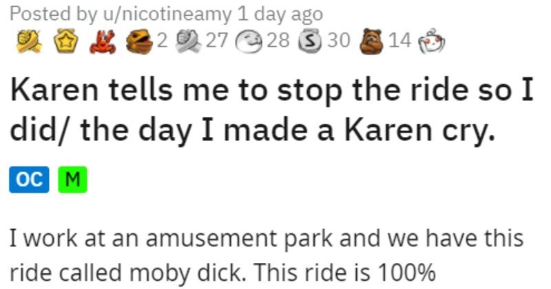 Ride Operator In Amusement Park Makes Karen Cry In Act Of Revenge