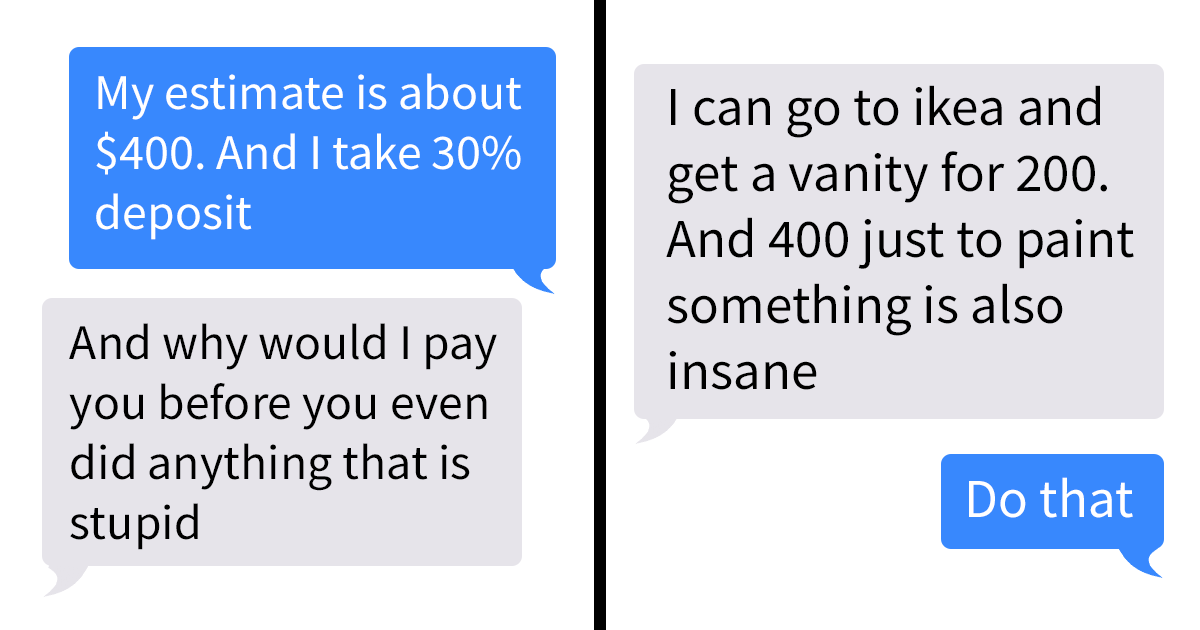 Karen Loses It When Furniture Restorer Doesn’t Work For Less Money And This Angers Her