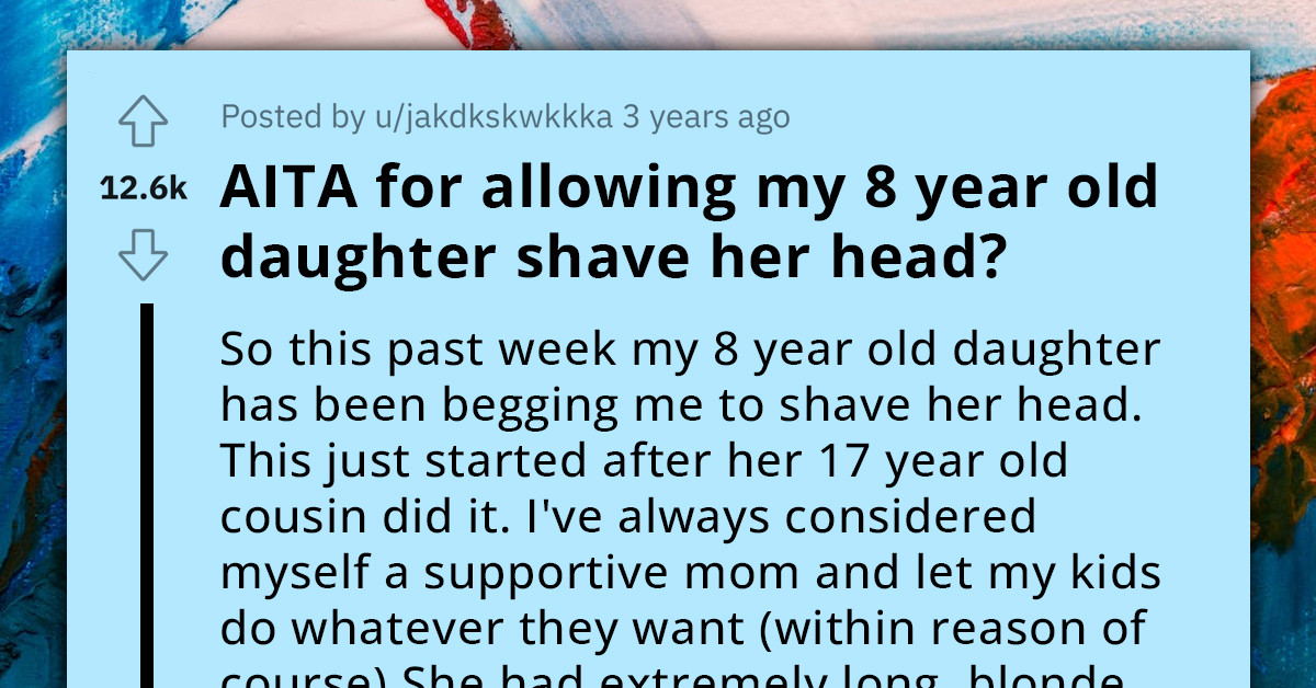 Woman Lets Her 8-Year-Old Daughter Shave Her Head, Despite Family’s Disapproval