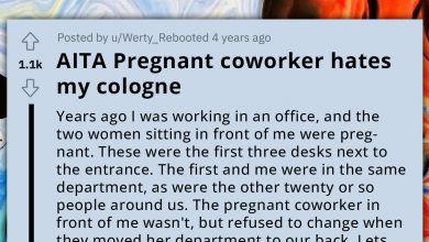 Photo of Redditor Clashes With Pregnant Co-Worker Over Cologne Choice