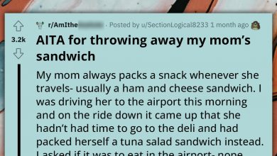 Photo of Redditor Asks If They Were Wrong For Tossing Their Mom’s Tuna Sandwich, She Planned To Eat In The Plane