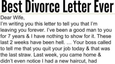 Photo of When The Husband Sends His Wife A Divorce Letter She Responds Brilliantly
