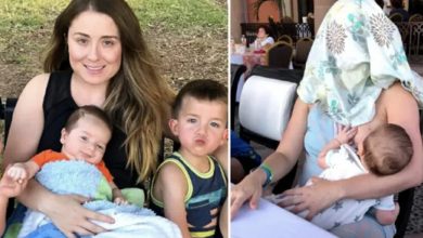 Photo of Texas mom breastfeeds newborn son at a restaurant, then stranger asks her to do something you won’t believe