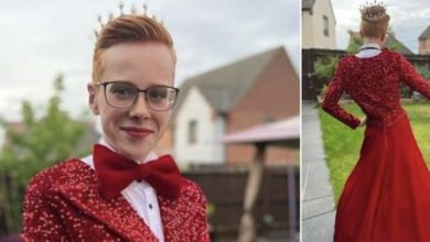 Photo of Boy, 16, divides the internet with billowing ballgown, some say he’s ‘stunning’ others say ‘vile’