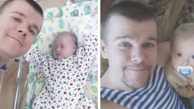 Photo of Mom wants to give son with Down syndrome to foster care, so dad decides to raise baby all on his own