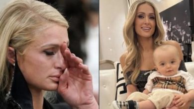 Photo of “He just has a giant brain,” Paris Hilton responds angrily to disparaging remarks made about her son’s head online.