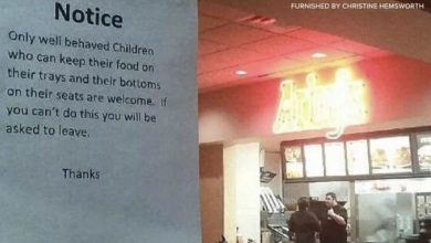 Photo of The Parents Furious Restaurant Put This Sign On The Door