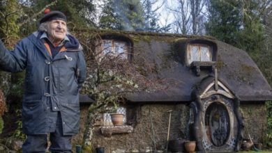 Photo of Incredible creation at 90… This old man amazed the world by building his own Hobbit house