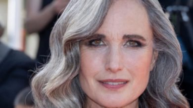 Photo of Andie MacDowell was criticized for her appearance as she stepped out makeup-free and with gray hair