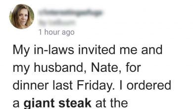 Photo of My Mother-in-Law Demanded I Cover Entire Bill Because I Ordered a Large Steak at the Restaurant