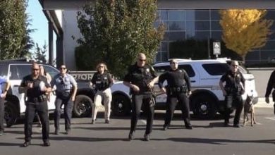 Photo of The Police Line Up to Do a Dance Routine, But It’s The Police Dog That Steals The Show