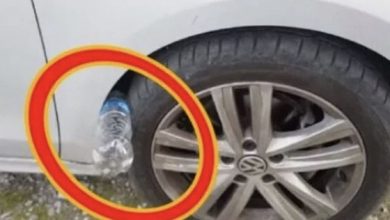 Photo of If You See A Plastic Bottle On Your Tire, Be Warned