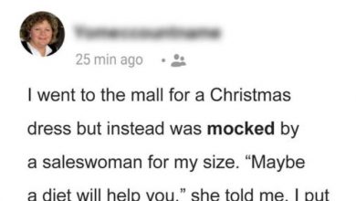 Photo of Sales Woman Humiliates Customer About Her Size, Then Meets Her at Boyfriend’s Home for Christmas