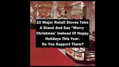 Photo of 10 Major Retail Stores Take A Stand To Say “Merry Christmas” Instead Of Happy Holidays