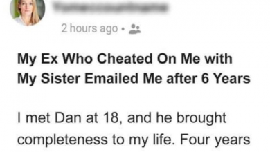 Photo of The woman divorced her husband after he cheated on her with her sister, but the man had something to say 6 years later