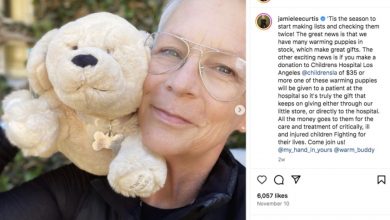 Photo of Jamie Lee Curtis Defies Age at 65 Showing Her Bare Legs in Black Shorts