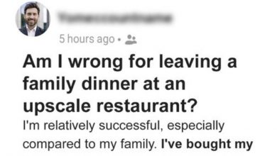 Photo of Am I Wrong for Leaving a Family Dinner at an Upscale Restaurant?