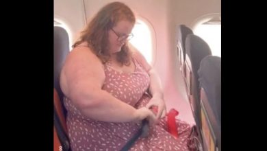 Photo of Woman tries to take her seat on a plane – but she refuses, and what happens next has the internet is divided