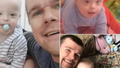 Photo of Mom wants to give son with Down syndrome to foster care, so dad decides to raise baby all on his own