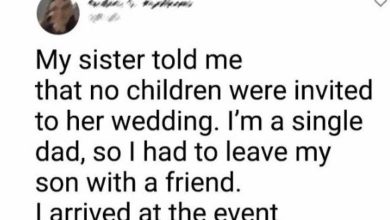 Photo of My sister refused to invite my son to her wedding. The reason behind it shocked me.