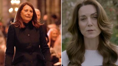 Photo of Kate Middleton’s mom Carole “desperately” trying to shield her daughter after devastating new blow
