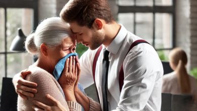 Photo of Boss Notices Scar on His Cleaning Lady and Emotionally Embraces Her