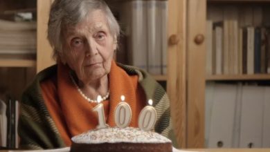 Photo of Woman Marks 100th Birthday Solo Until Man from Her Past, Unseen for 60 Years, Shows Up at Her Door