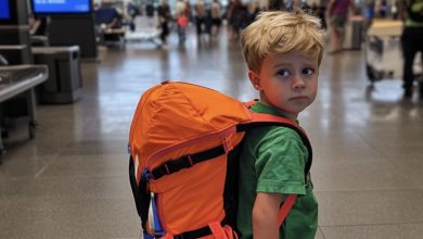 Photo of I Spotted a Lost Child at the Airport — The Contents of His Backpack Left Me Stunned