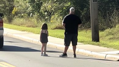 Photo of My Father Abandoned Me at 13 — A Decade Later, I Spotted Him Hitchhiking Beside the Road with a Young Girl