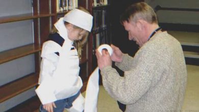 Photo of A Teacher Assists a Struggling Girl with a Halloween Costume, and Years Later, He Walks Her Down the Aisle as Her Father