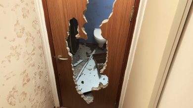 Photo of I arrived home to find the bathroom door destroyed — after discovering what had happened, I decided to file for divorce