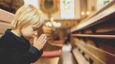 Photo of A young orphan prays in church for his mom to return for him, and one day, he hears a voice say, “I’ll take you”