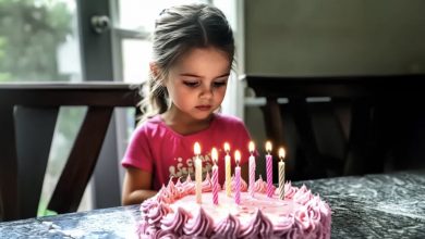 Photo of On her 7th birthday, my daughter blew out the candles on her cake and said, “I wish Dad would never leave me for his new baby