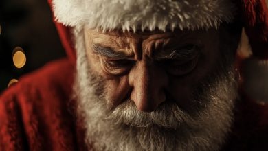 Photo of A woman sees the face of the Santa she hired and realizes that the past she dreaded has finally caught up with her