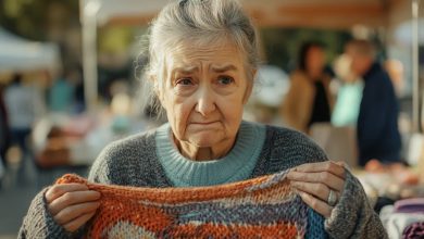 Photo of Grandma discovered that the sweater she had knitted for her granddaughter was donated, prompting her to have a serious talk about appreciation