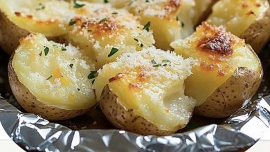 Photo of Parmesan-Crusted Baked Potatoes. Recipe!