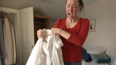 Photo of I discovered my daughter’s wedding dress had been torn to shreds, and there was my stepdaughter standing over the wreckage. At first, I assumed she was responsible—but I soon realized I was mistaken.