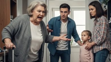 Photo of My mother-in-law burst into our home, insisting, “Your daughter from your first marriage isn’t welcome here”—until my mom’s retort left her speechless